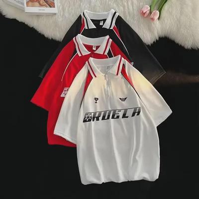 Men's Color Block Polo: Summer Trend, Short-Sleeve, Loose Fit, Lapel T-Shirt