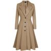 Herbst und Winter Neue frauen Woll Mantel Lange ärmeln Mode Casual Trenchcoat Frauen