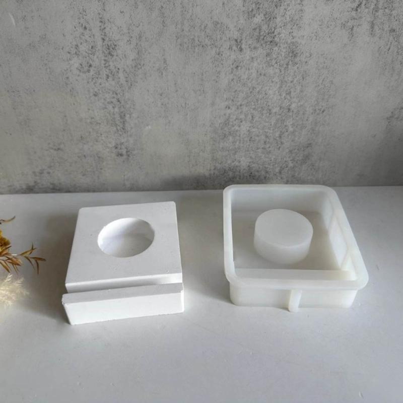 Handmade Candlestick Silicone Molds DIY Heart Rabbit Candle Holder Epoxy Casting Moulds Easter Rabbit Resin Moulds