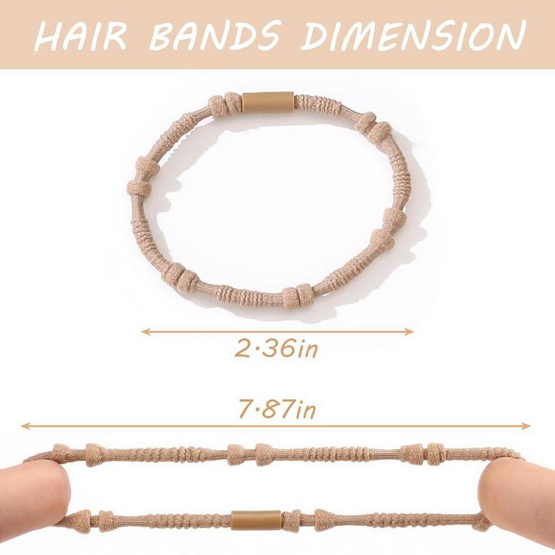 12 pcs Boho bracelet hair ties for women elastic hair rubber bands girls black Bracelet  hair rope Ponytail Holder hairbands
