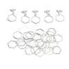 30Pcs Knitting Stitch Markers Metal Hex Crochet Markers for Weaving Crafts Fabric Clothing