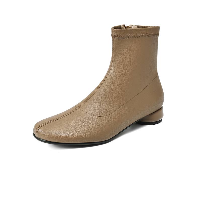 

Krazing Pot Зимние ботинки челси на низком каблуке из микрофибры, женские, на молнии, размер 43, уличные, ботильоны 43 абрикосовый