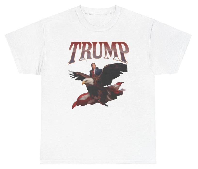 Donald Trump Eagle T Shirt Funny Meme Bold Ironic Silly Playful Patriotic Tee S