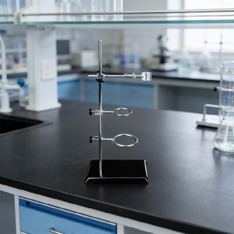 Practical Science Stand Chemistry Experiment Compacts Support Frame Stand 35cm Height With Easy Assembly And Stable Base