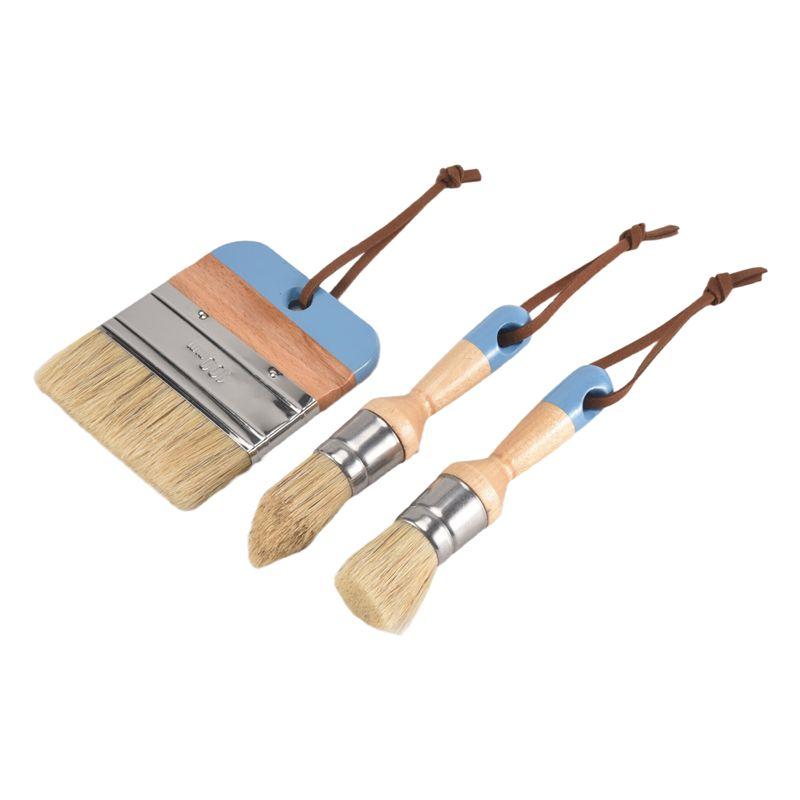 

BAAU Oval Brush For Acrylic Painting Bristle Stencil Brushes For Wood Furniture Home Decor
