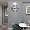 Large Metal Wall Clocks Silent Non Ticking Vintage Style Wall Clock With Roman Numerals For Room Hotel Decor Gift - Ri