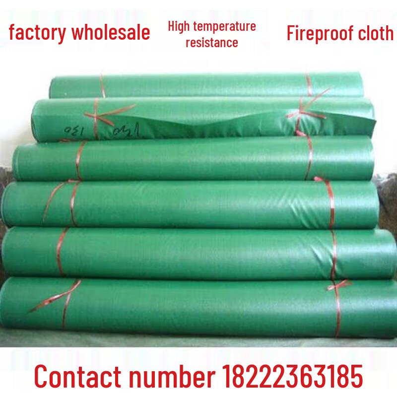 Yake Flame Retardant Multi-Purpose Fabric 2m Wide зелёный