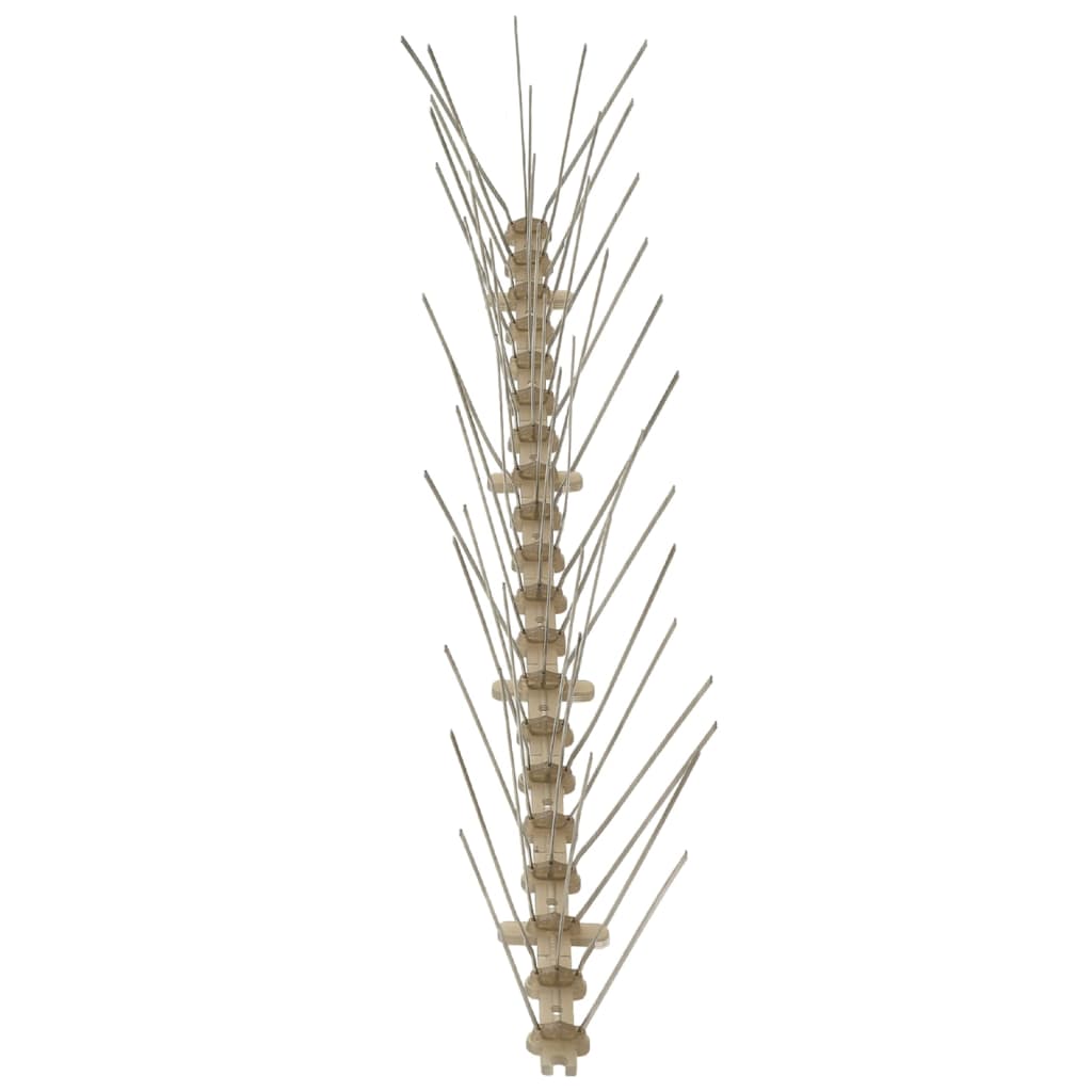 6 Piece Bird Deterrent Spikes Set 3 m Plastic 5 Row Design