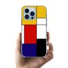 TOPLBPCS Mondrian Grid Cases Phone Case For Iphone 17E 16E 17 Air 16 Pro Max 15 Pro 14 Plus 11 13 12 Mini Cover Cases Compatible