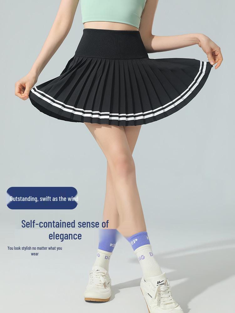 Gonna da Tennis Asciugatura Rapida Stile Accademico Francese - Traspirante, Pieghettata, Abbigliamento Casual da Fitness per Esterno