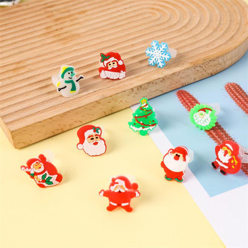 

Flashing Christmas Cartoon Rings – Fun Gift Toy for Kids and Decorations