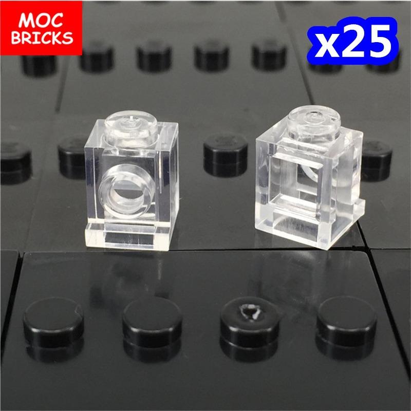 50pcs / lot MY OWN CREATION Blocks Transparent Clear Plate Block 1x1 1x2 1x4 1x6 02426 4070 Learning Building Blocks Children Playthings
