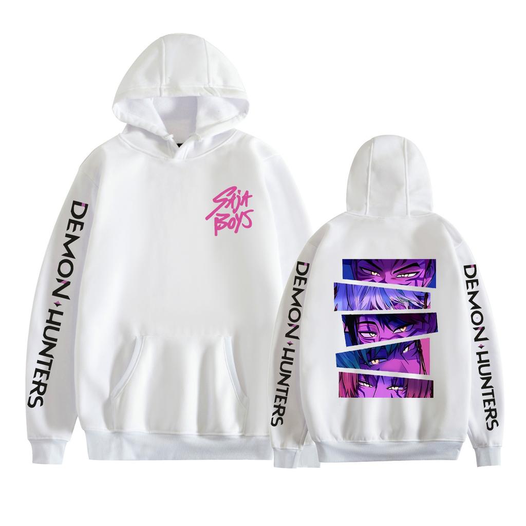 Hot KPop Demon Hunters Anime Funny Hoodie Hip Hop Graphic Sweatshirts Streetwear Harajuku Tracksuit