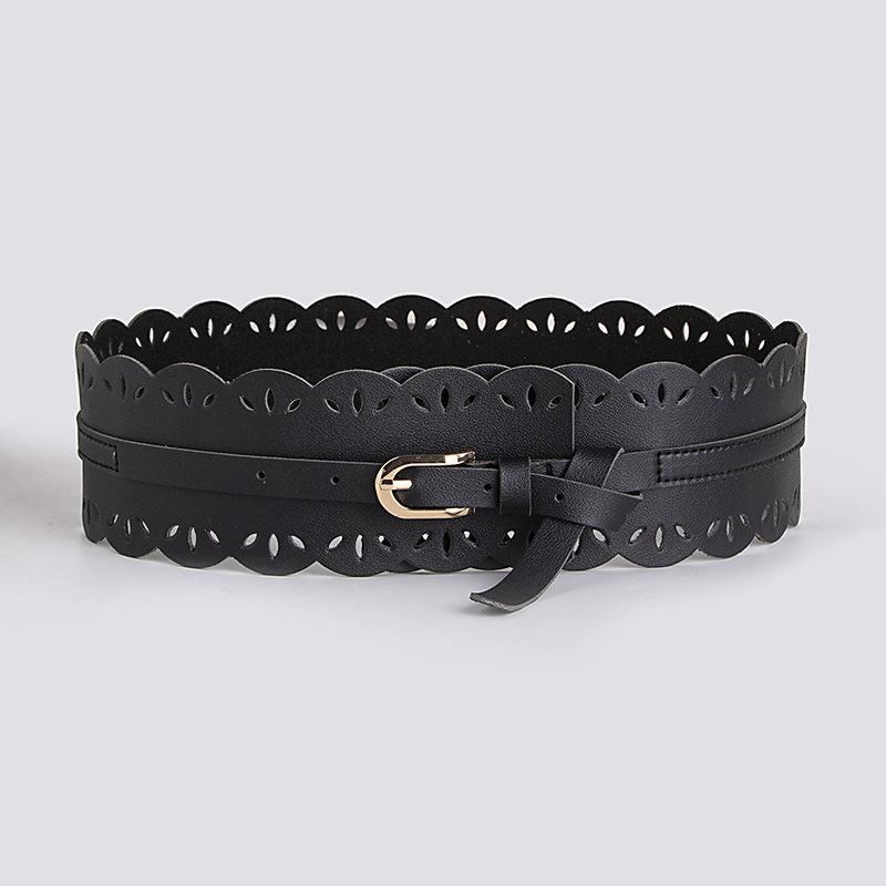 Bohemian Belt, Bohemian-style Belt with Lace and Cutouts, Sweet Ladies' Wide Belt, Women's Waist Strap