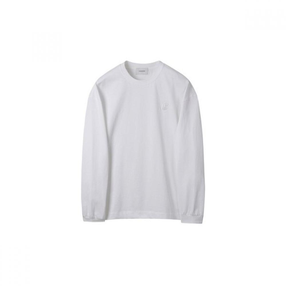 CusTomellow WhiTe Logo Long Sleeve T shirT WhiTe c9Tam25211whx
