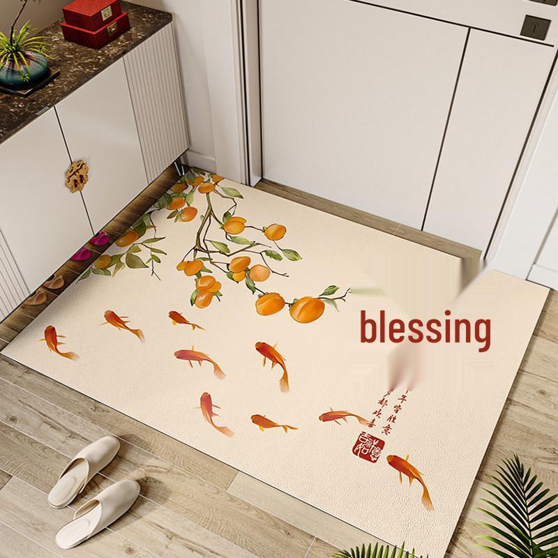 Cartoon Stain-Resistant Doormat - Easy Care, Machine Washable Entryway Floor Mat 90x110cm (Entryway Mat)
