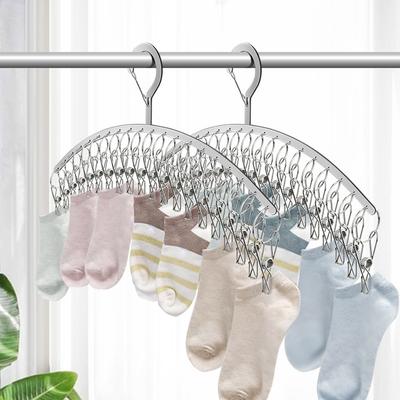 20 Clips Stainless Steel Windproof Clothespin Laundry Hanger Clothesline Sock Towel Bra Drying Rack