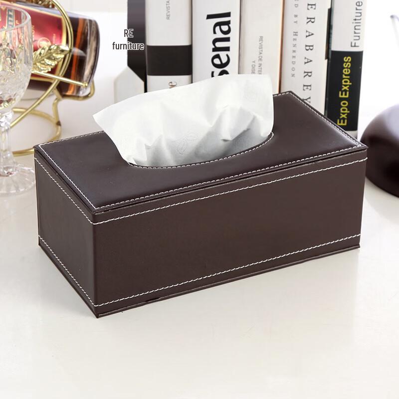 

cmaos Leather Tissue Box
