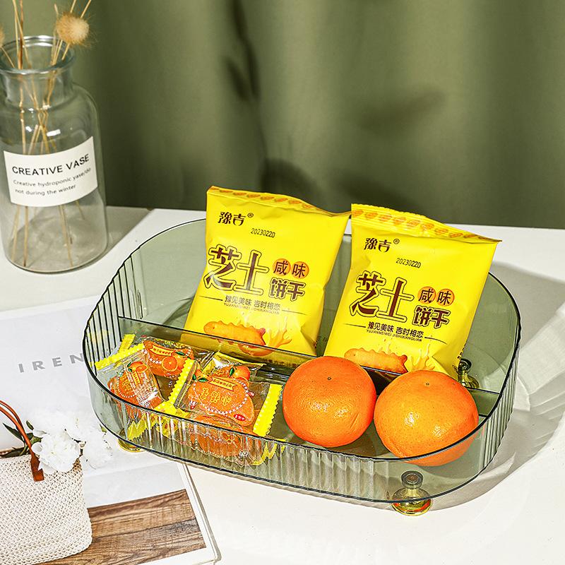 Large Capacity Bathroom Vanity Tray Perfume Organizer for Dresser Clear Desktop Storage Box for Lotion Bottle Cosmetics Skincare