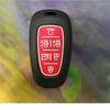 Carbon Fiber Abs +Silicone Car Key Fob Case Cover For Hyundai Solaris Sonata Hybrid Nexo Nx4 New Grand Santa Fe Tucson