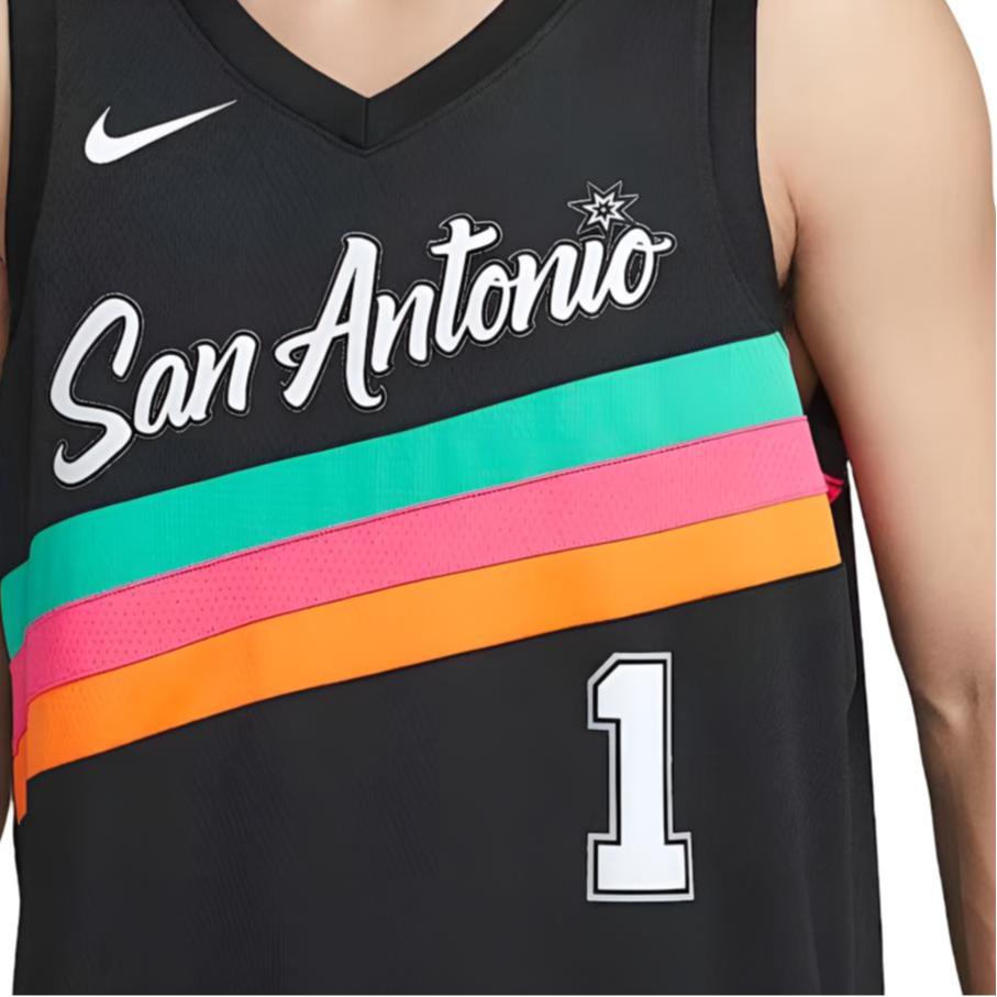 Nike Victor Wembanyama San Antonio Spurs City Edition Nike NBA Swingman Trikot für große Kinder HM5996-013
