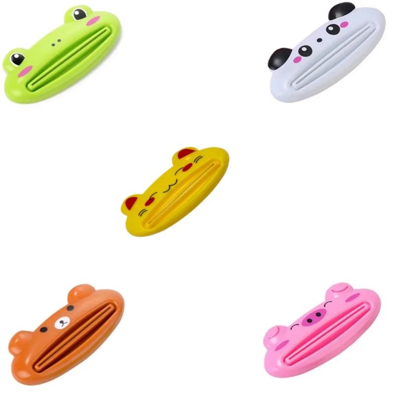 2/4/5pcs Cute Animal Multifunction Squeezer Toothpaste Squeezer Home Commodity Bathroom Tube Cartoon Toothpaste Dispenser