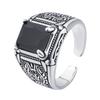 Yin Taifei Retro Korean-Japanese Silver Open Ring - Versatile Court Style for Women & Men