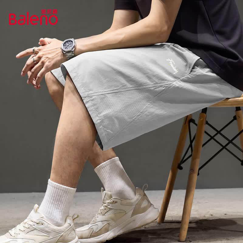 Baleno Men s Loose Perforated Breathable Casual Shorts 2XL