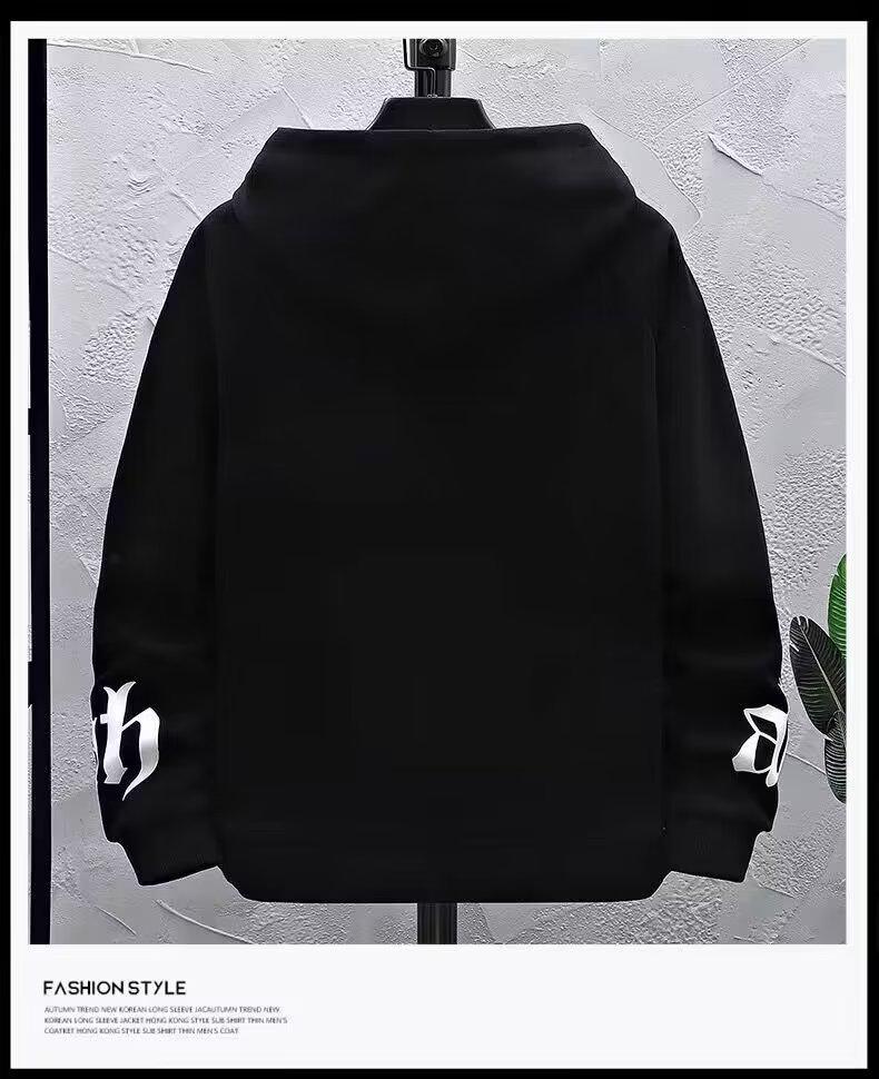 Sweat à capuche en velours coupe slim tendance style coréen pour homme pour l'automne/hiver