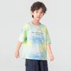 Boy's Sketch Tie-Dye Print Cooling T-Shirt