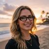 Vintage Oval Women's Glasses: Millennial Style, Clear Lenses, Blue Light Blocking, Propionate Temples.