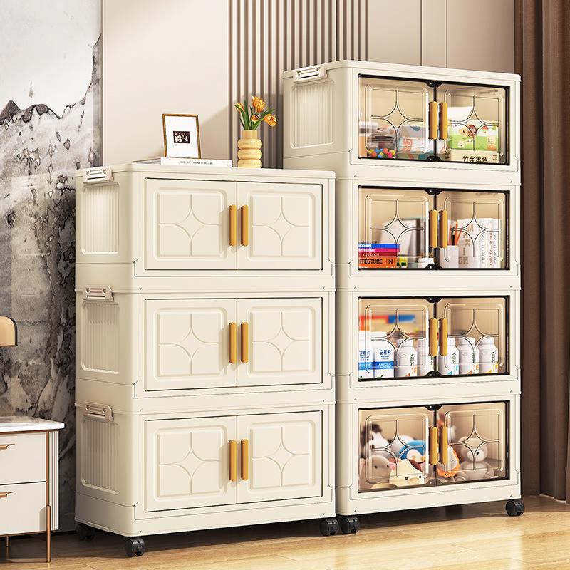 Foldable No-Installation Multi-Layer Plastic Shoe and Storage Cabinet