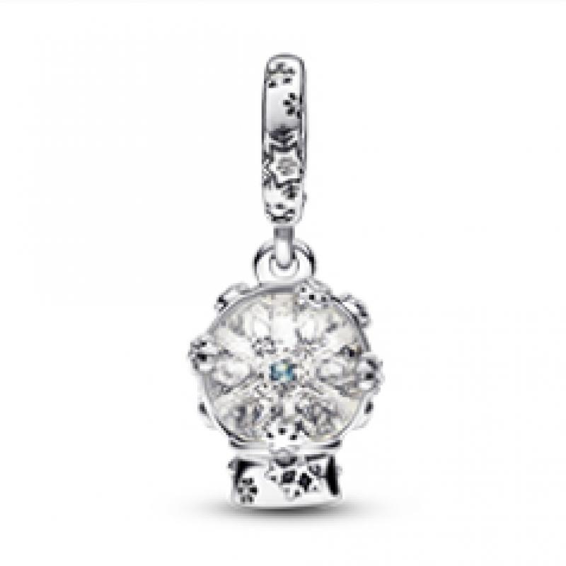 Pandora Snowflake Snowglobe Dangle Charm 792369c01