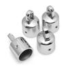 316 Stainless Steel Deck Hinge Slide Cap 22mm Pipe External Eye End Canopy Tube End  External Tube
