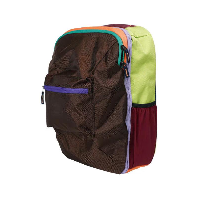 Schoolbag Large Capacity Travel Backpack Men's and Women's Lightweight Outdoor Lightweight Anti-splashing Dopamine Wind Luggage Bag Backpack