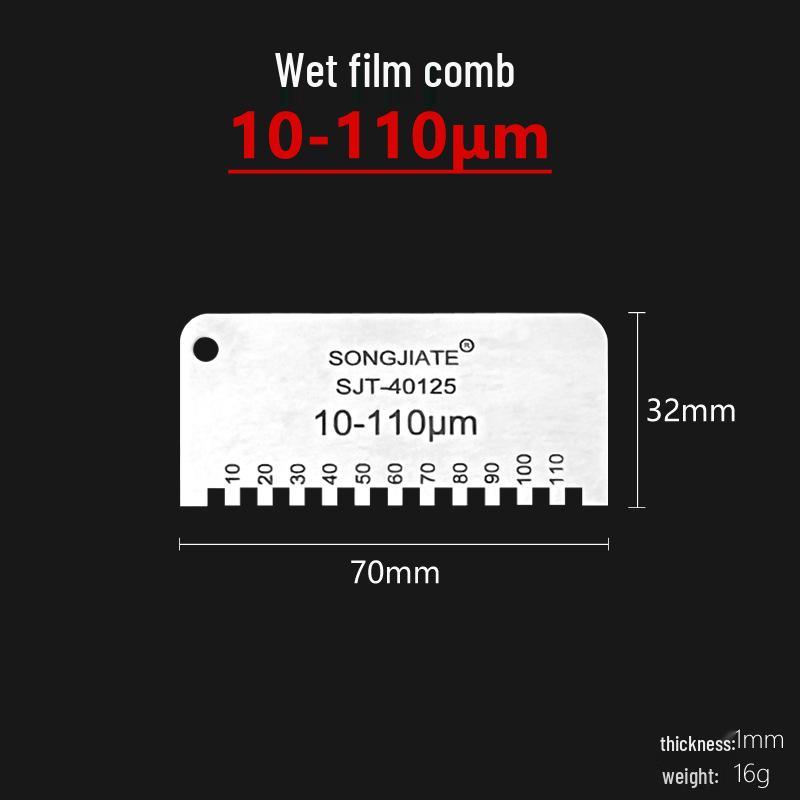 Hexagonal Stainless Steel High-Precision Wet Film Thickness Gauge Comb