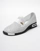 240135 36 White Leather Perforated Shoes