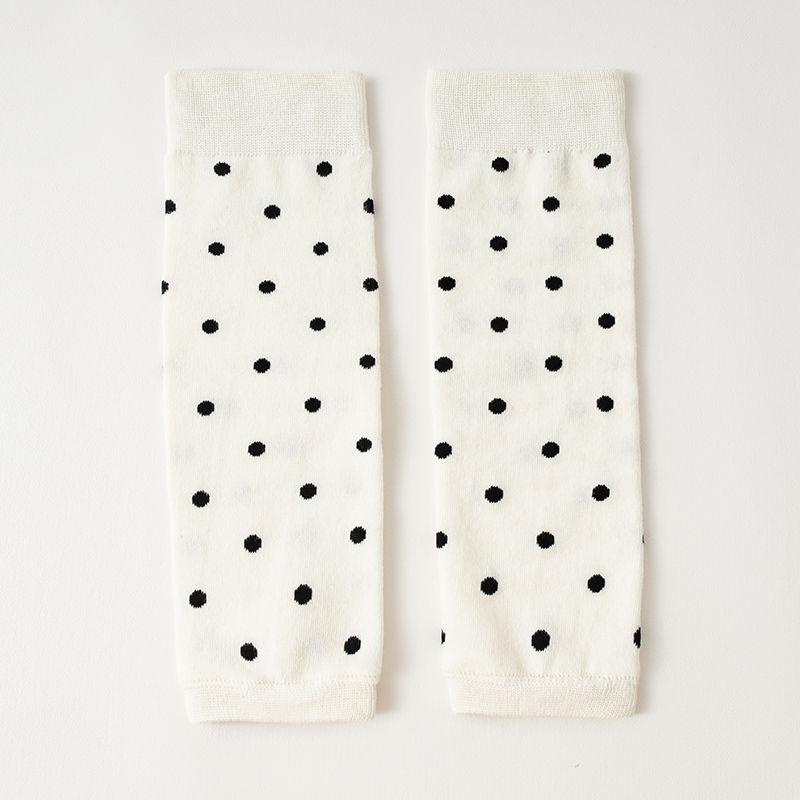 Women Leg Warmers Air Conditioner Knee Protection Thermal Dot Pattern Stacked High Socks Arthritis Care Straight Cut Leggings