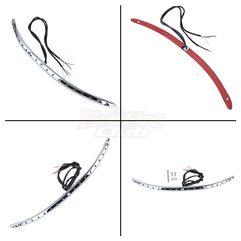 Motorcycle Chrome Windshield Trim Flasher Turn Signal LED Light For Harley Touring Electra Street Glide Classic 2014-UP