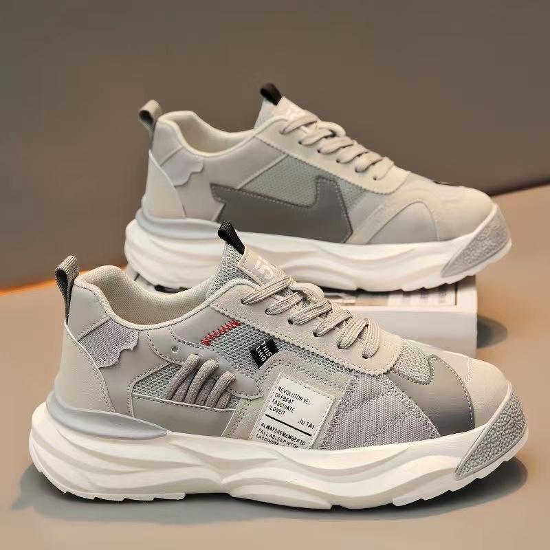 Klobiger Sneaker für Herren Sommer Mesh Atmungsaktiv Luxus Laufschuhe Mode Gestreiftes Design Casual Zapatillas Sports Sneakers