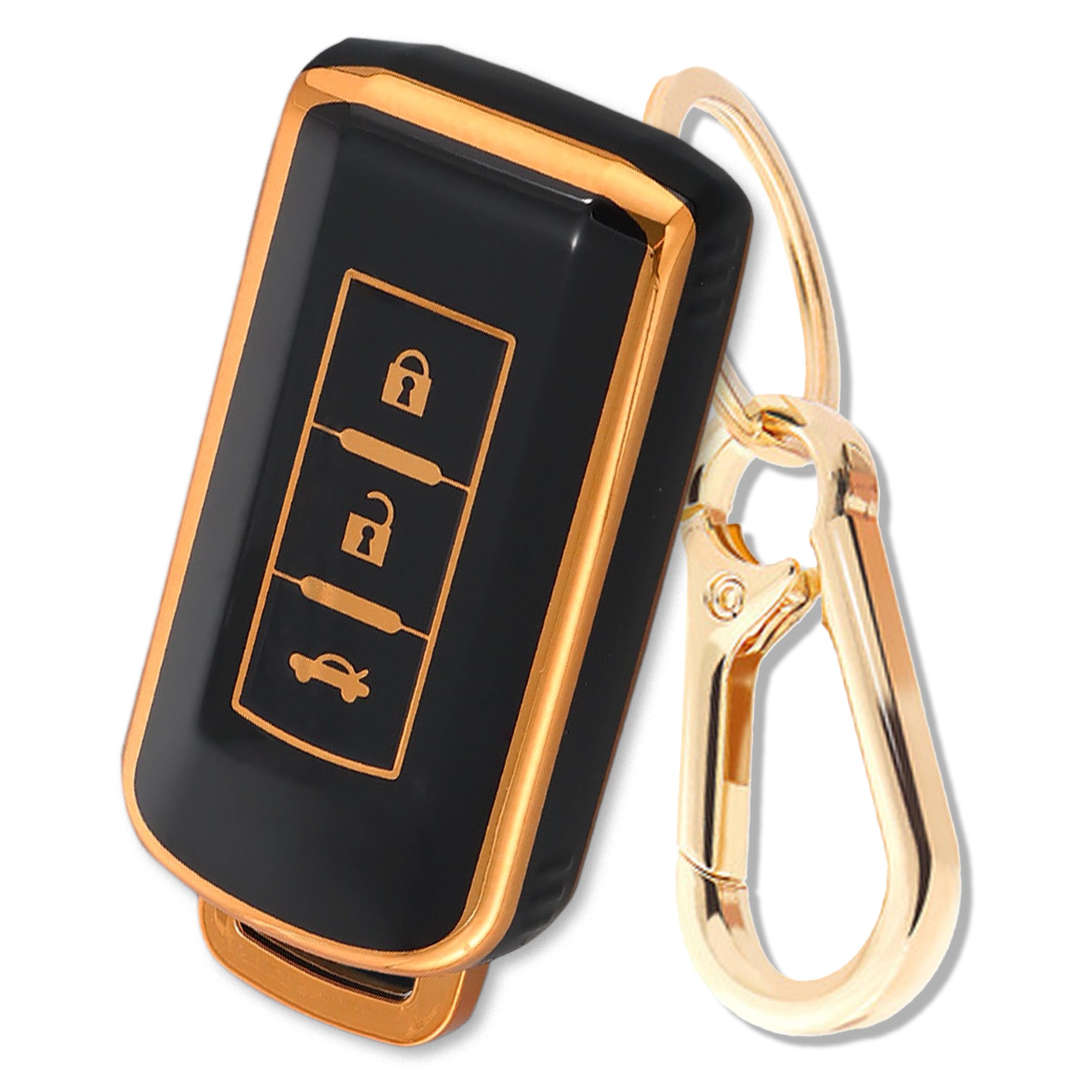 [FRACTAL CREATION] Compatible with Nissan Mitsubishi Smart Key Case Key чёрный