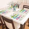 Happy Easter Placemats Bunny Eggs Easter Placemats Dining Spring Kitchen Decor Easter Decorations For Family Friends Children