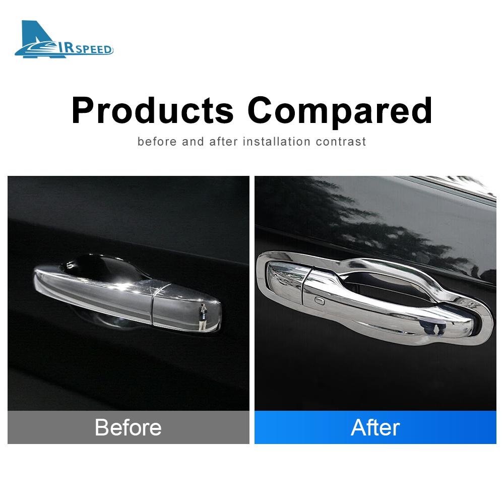 For Dodge Journey JUCV Fiat Freemont 2011 2012 2013 2014 2015 2016 2017 2018 ABS Chrome Silver Car Door Handle Bowl Cover Trim