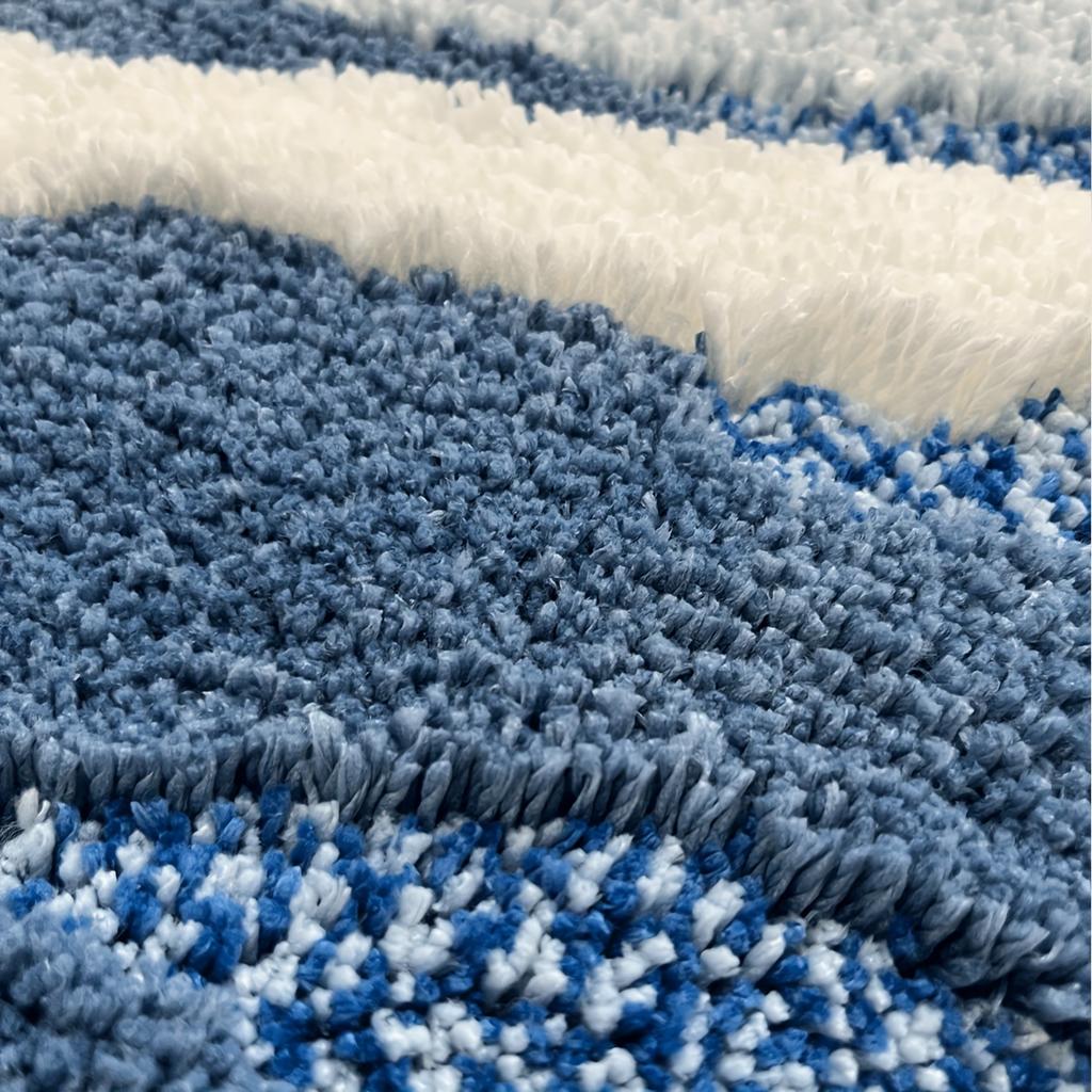 3D Irregular Bathroom Carpet, Wave Cloud Pattern Living Room Carpet, Bedroom Floor Mat,Decoration Floor Mat, Indoor Floor Plush Sofa Area Carpet