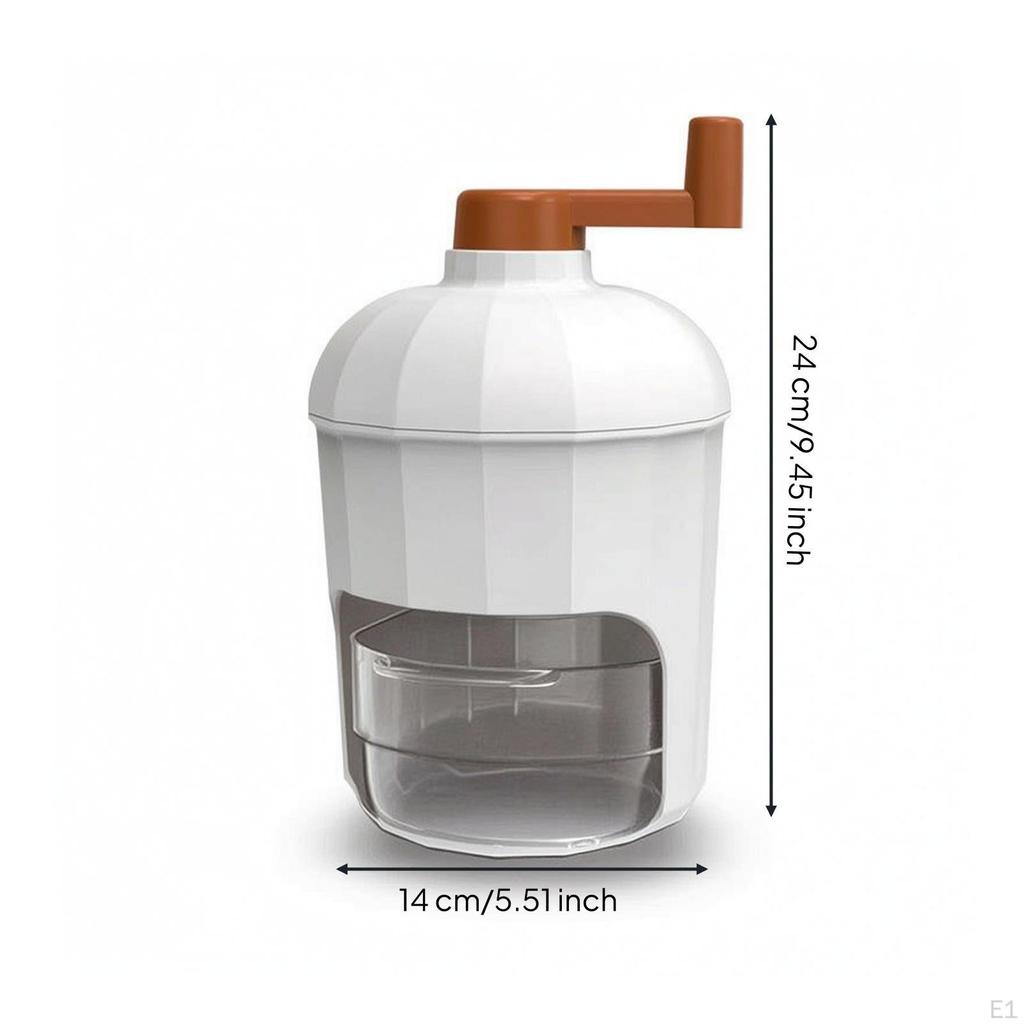 Shaved Ice Machine with Tray NonSlip Slushy Maker FoodGrade for Families, Home Kitchen,