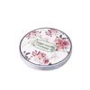 Faux Leather Double-side Folding Makeup Mirror Portable Flower Printed Magnifier