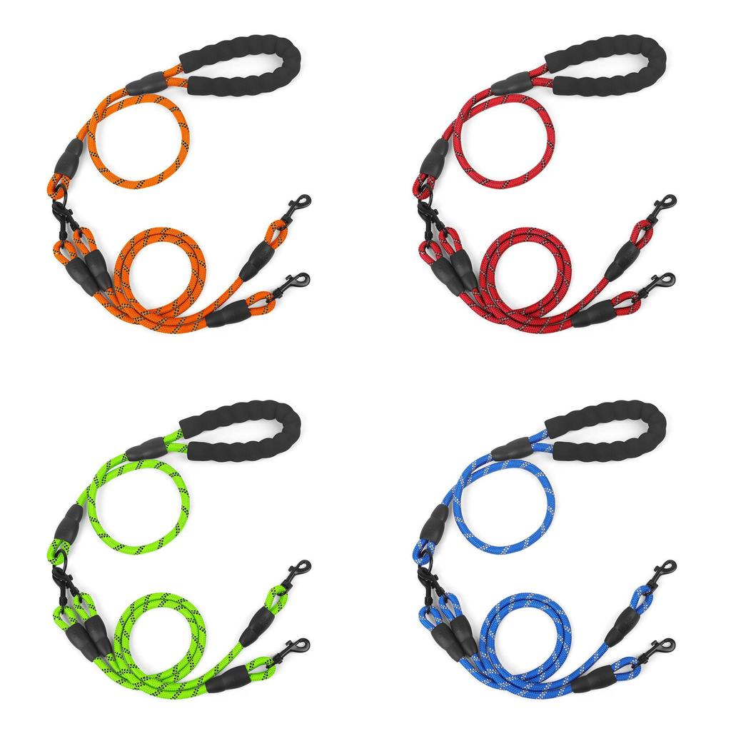 Guinzaglio in Nylon per Animali Domestici con Design a Maniglie Multiple per Passeggiate e Addestramento Cani