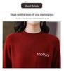 Fall/Winter 2026 Stylish Petite Wool Knit Sweater - Women's Thick Short Base Layer Top.