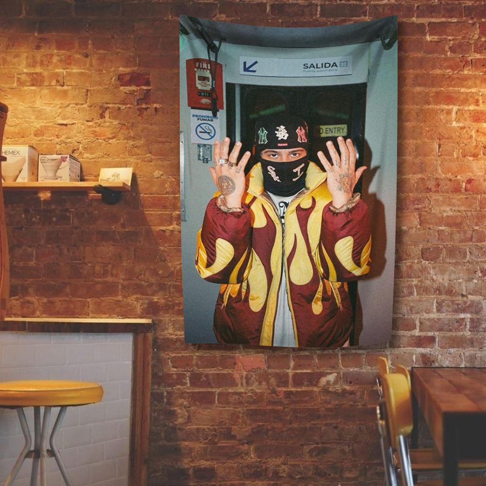 Rapper Duki Tapestry Rap Singer Poster Digital Prints Flag Home And Garden Decor Wall Hanging Bedroom Background Concert Banner