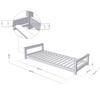 KIDDY Children's Bed 90 X 200 Navy Blue